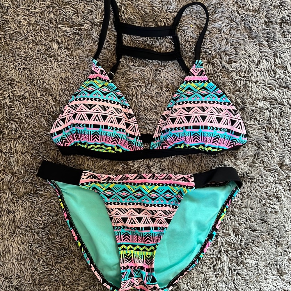 Multi-color bikini in great condition. Size XS